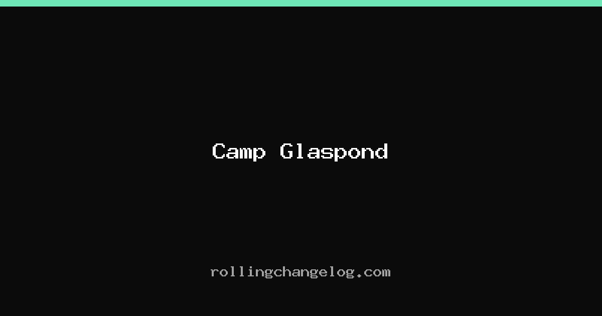 Camp Glaspond cover
