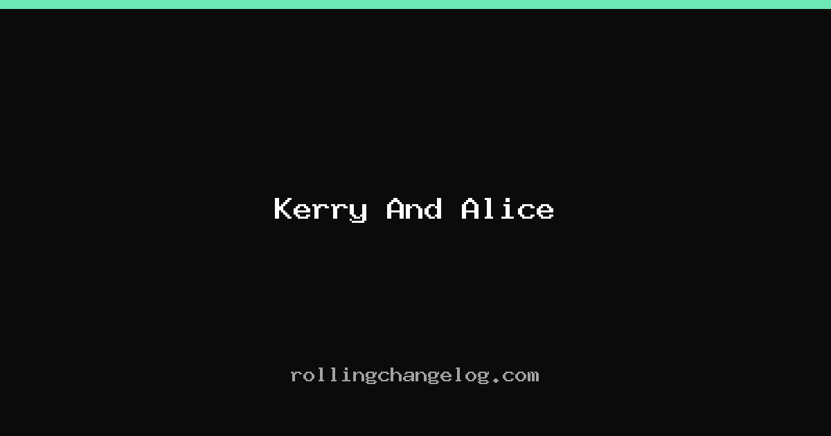 Kerry And Alice cover
