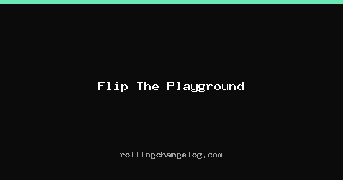 Flip The Playground cover