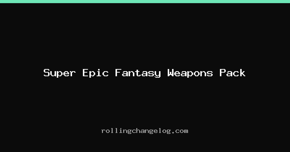 Super Epic Fantasy Weapons Pack cover