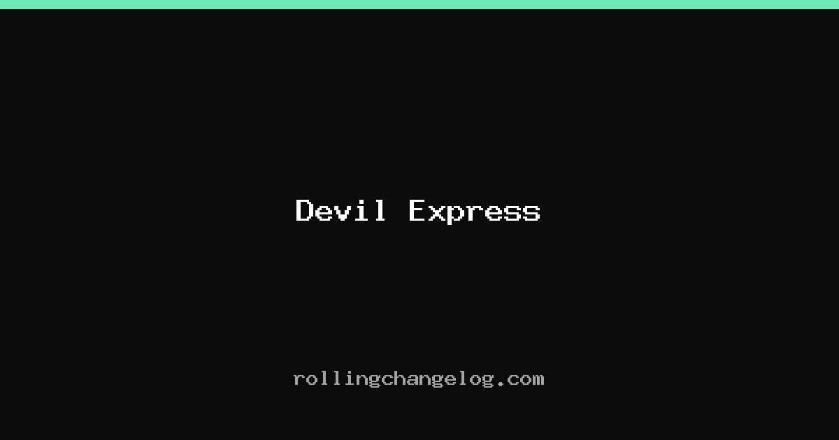 Devil Express cover