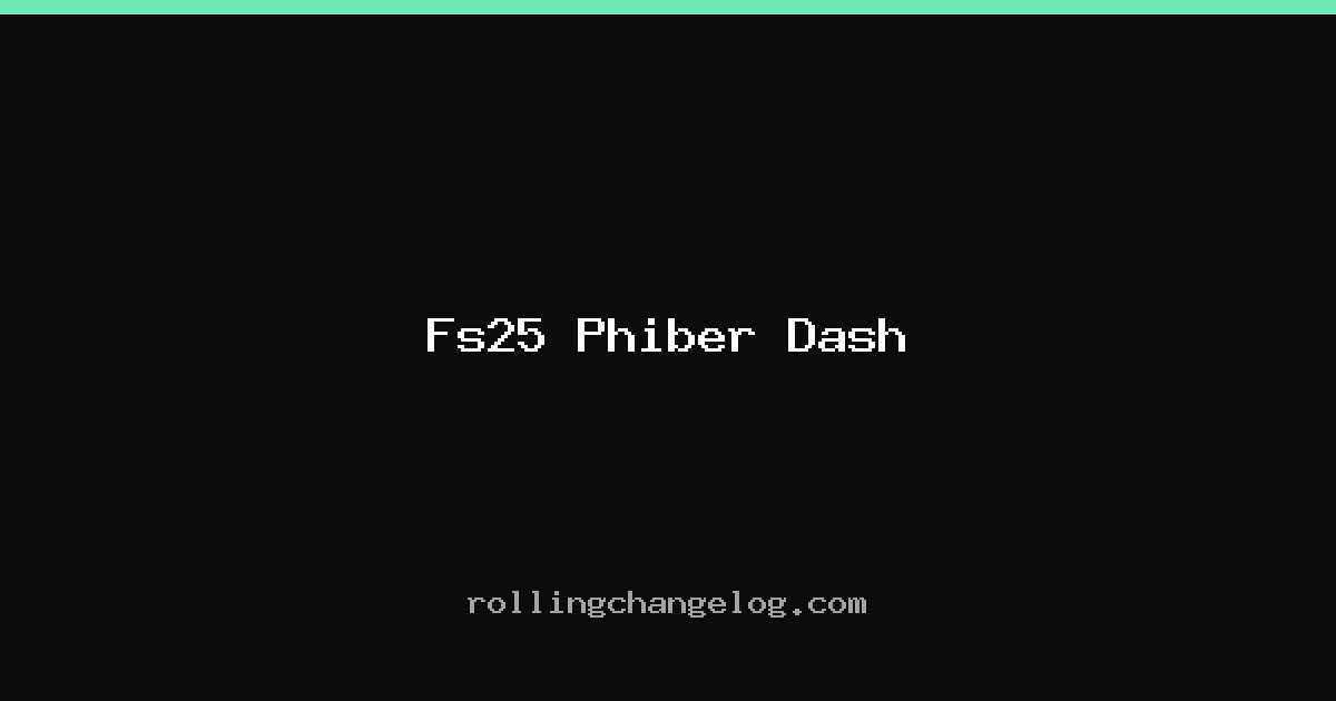 Fs25 Phiber Dash cover