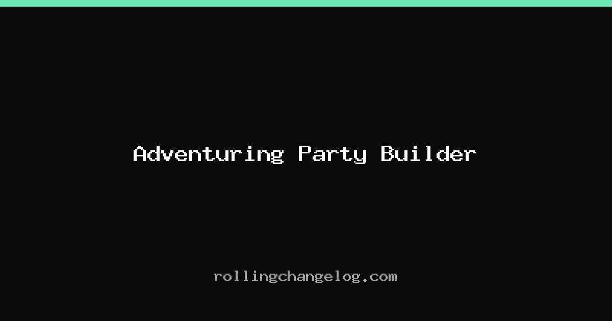 Adventuring Party Builder cover