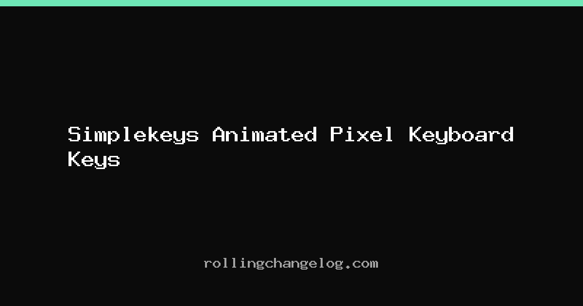 Simplekeys Animated Pixel Keyboard Keys cover