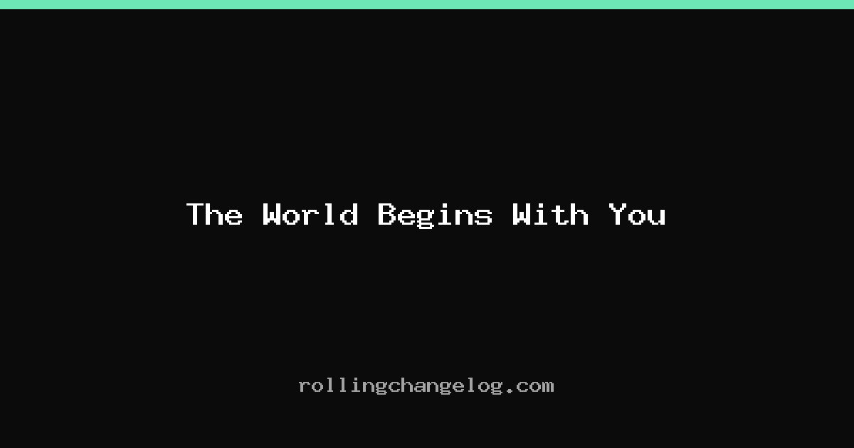 The World Begins With You cover