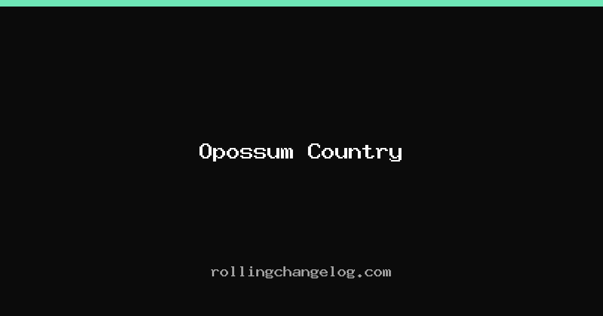 Opossum Country cover