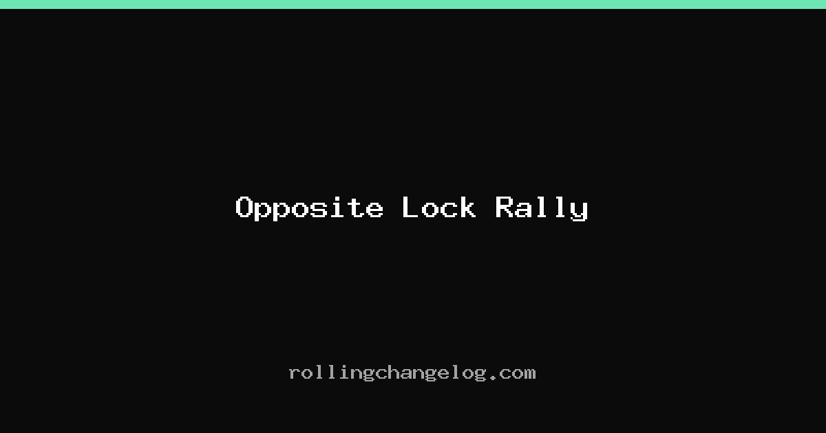 Opposite Lock Rally cover
