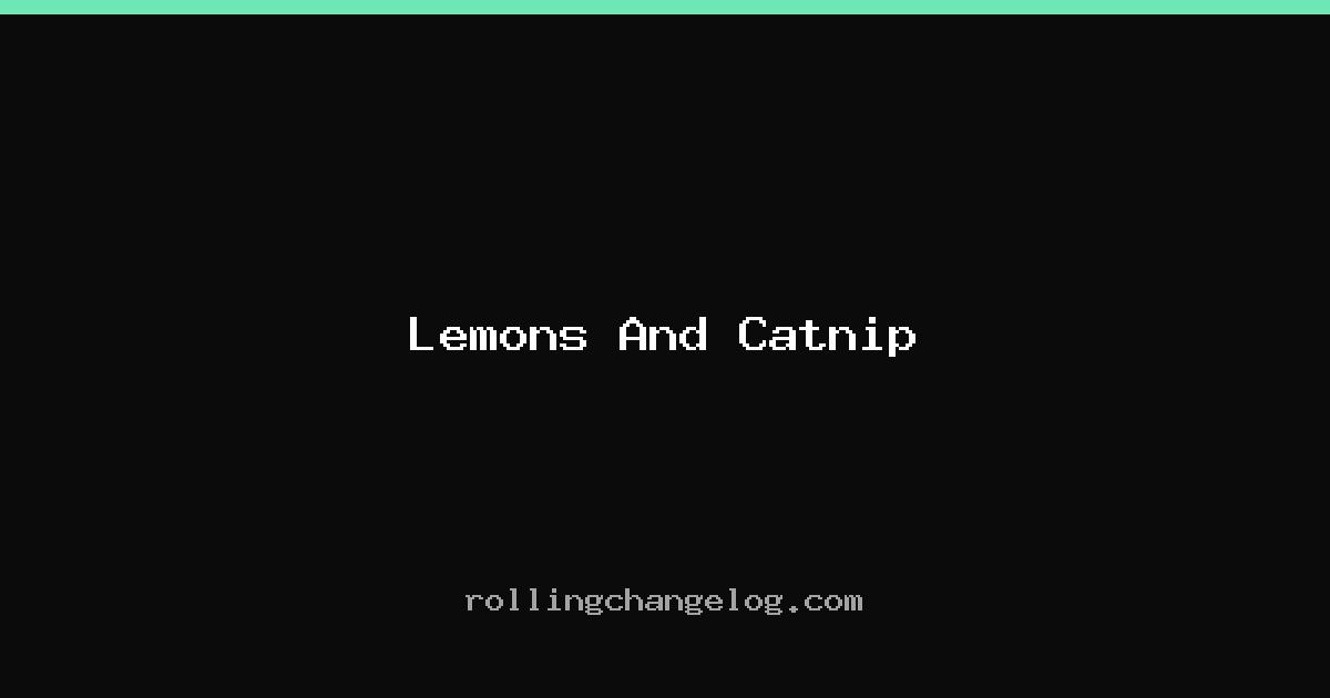Lemons And Catnip cover