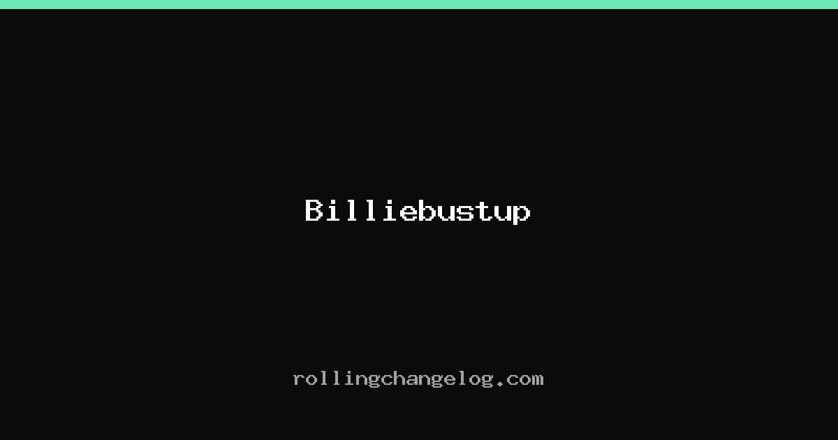 Billiebustup cover