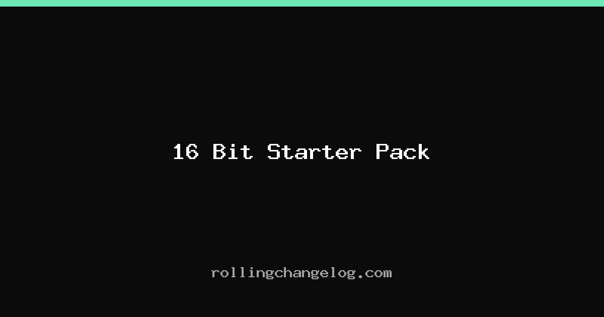 16 Bit Starter Pack cover