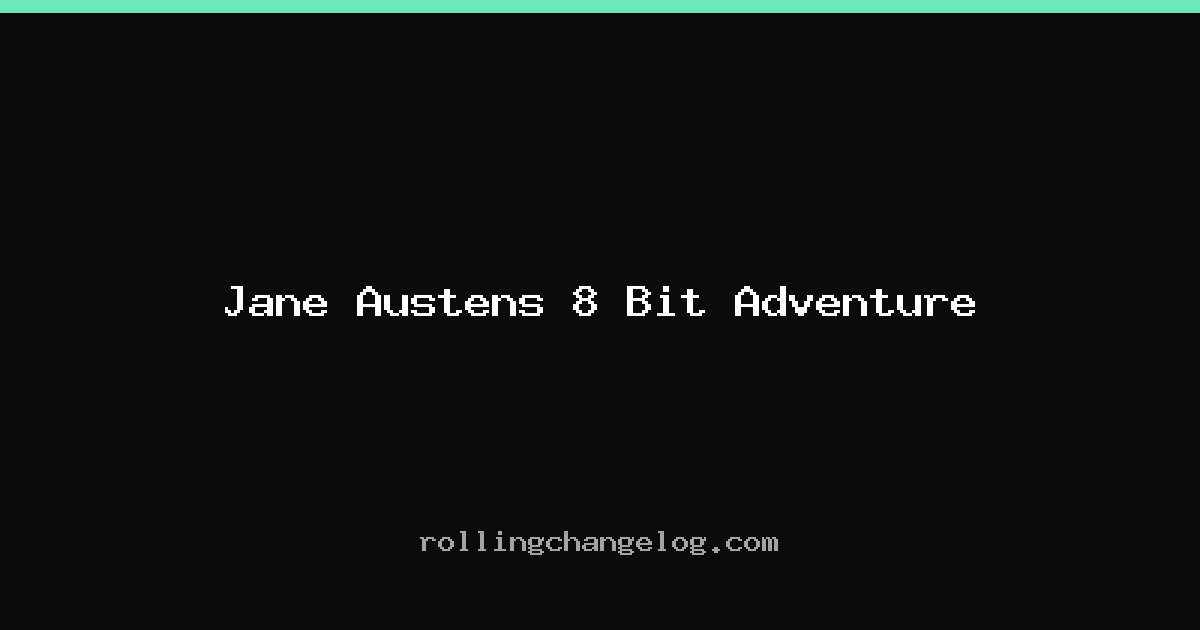 Jane Austens 8 Bit Adventure cover