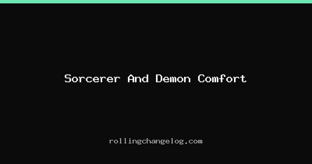 Sorcerer And Demon Comfort cover