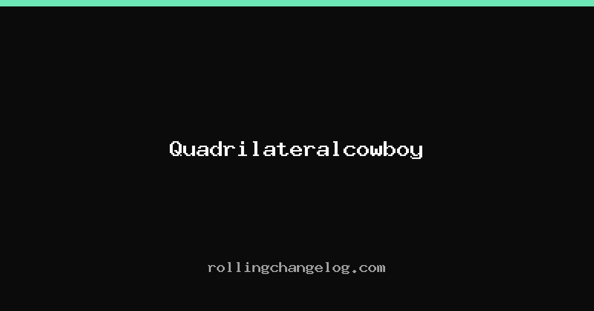 Quadrilateralcowboy cover
