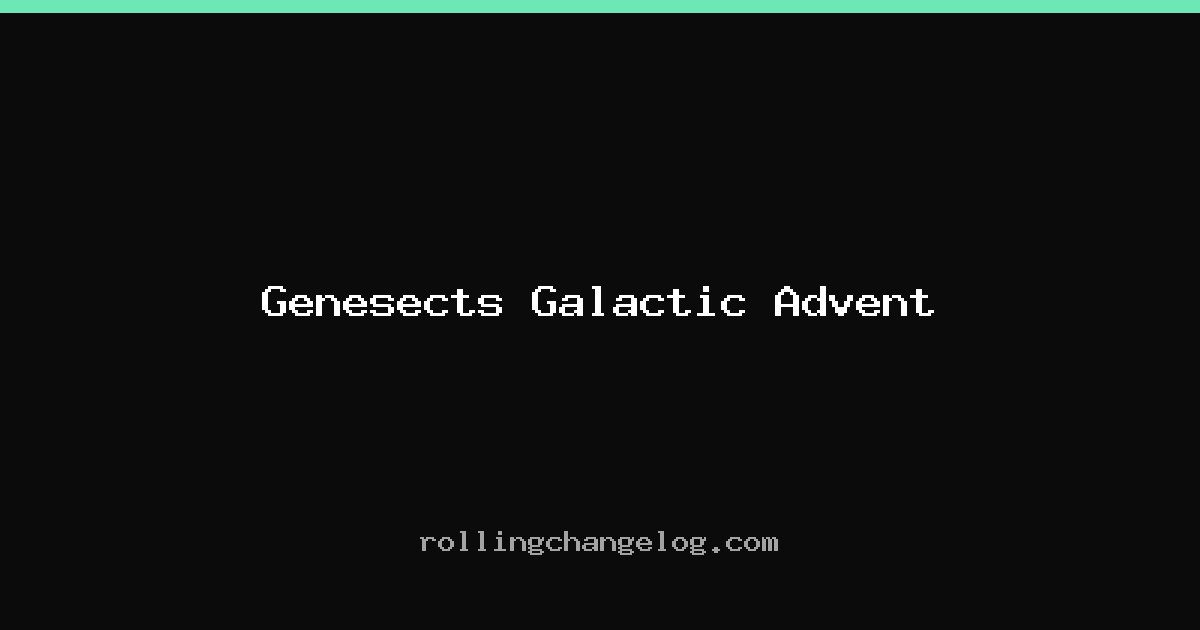 Genesects Galactic Advent cover