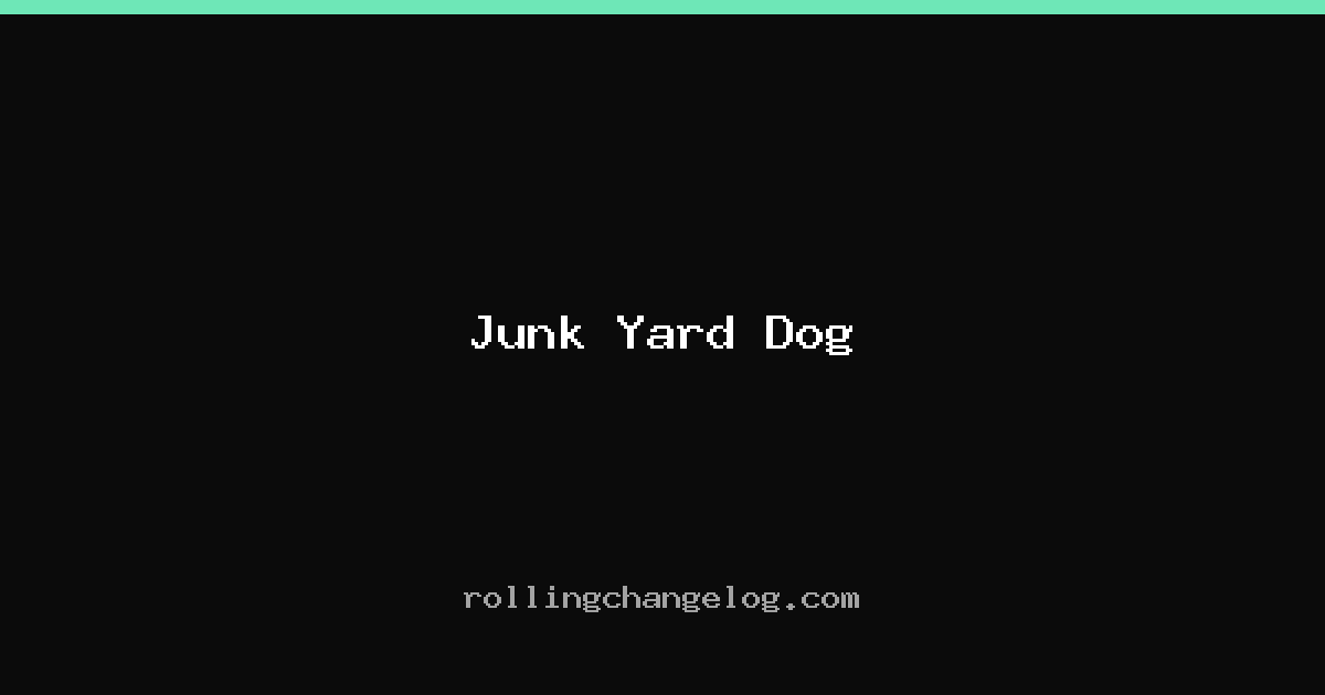Junk Yard Dog cover