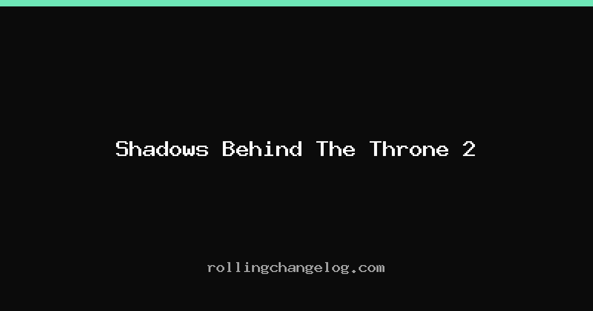Shadows Behind The Throne 2 cover