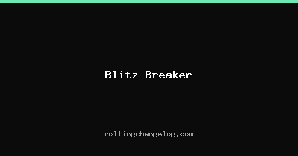 Blitz Breaker cover