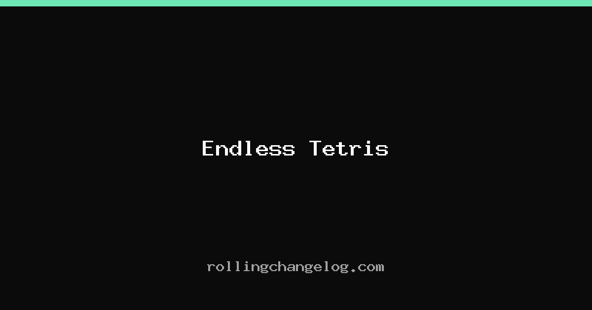 Endless Tetris cover