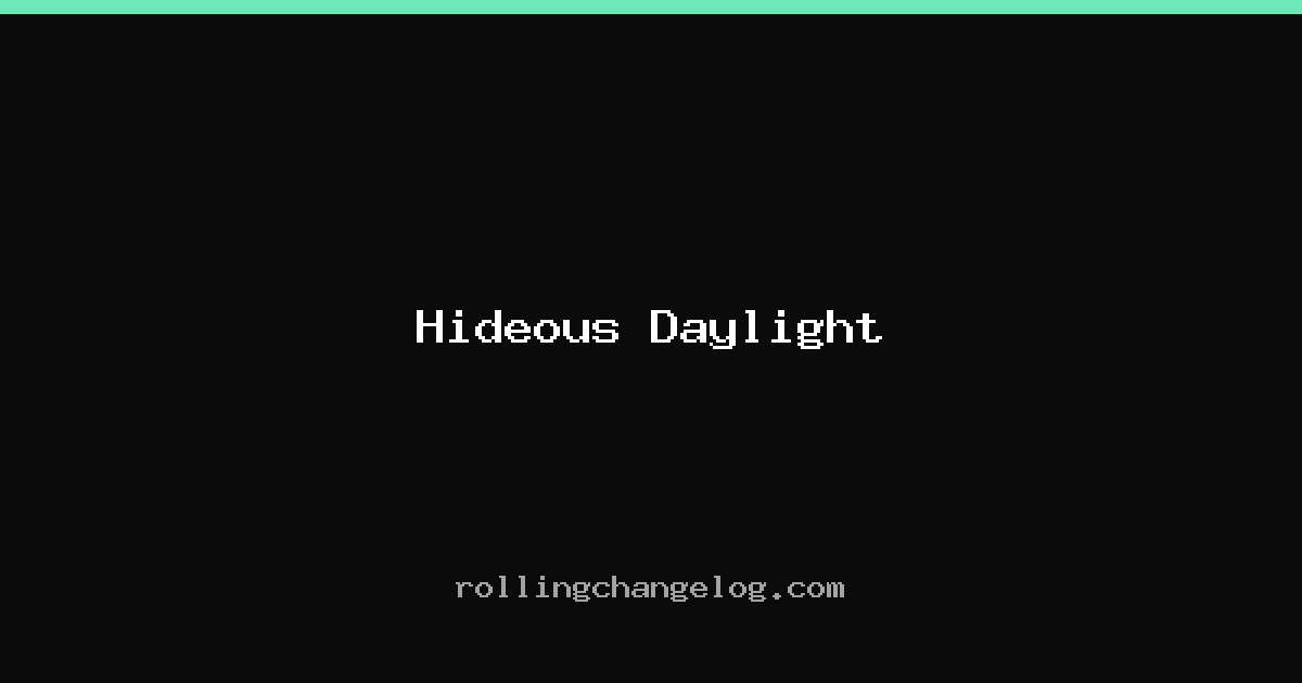 Hideous Daylight cover