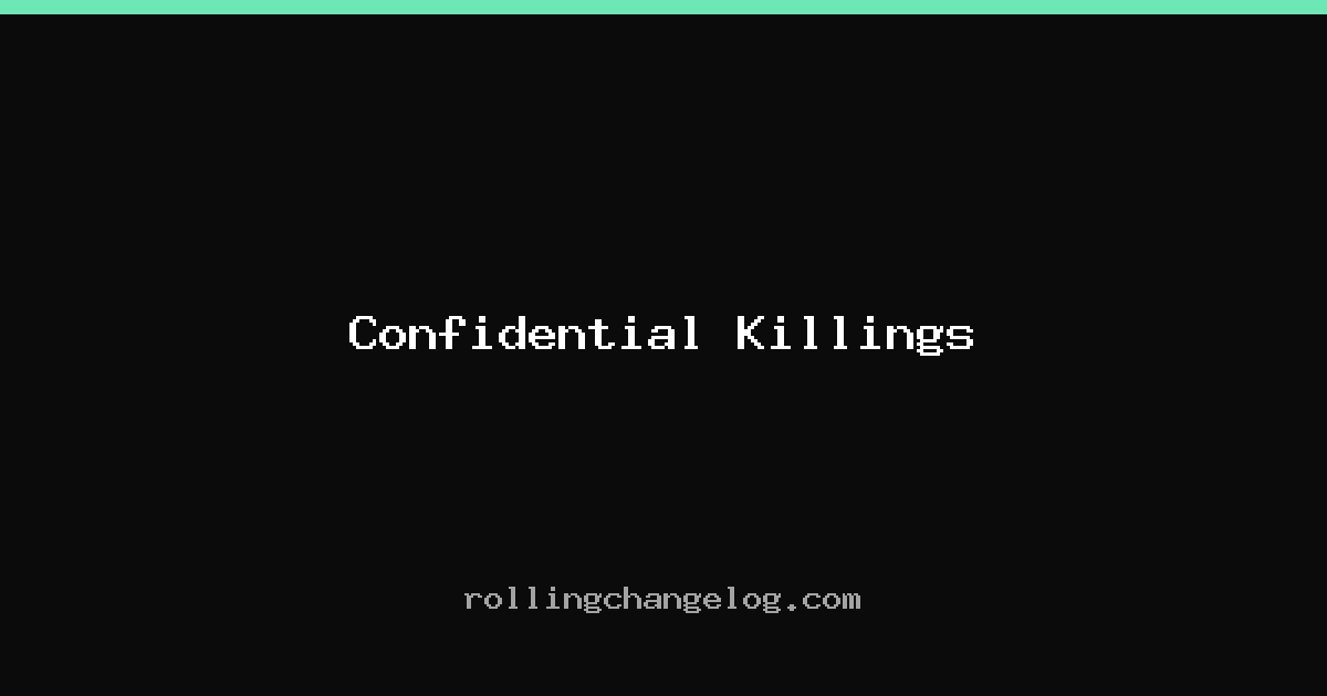 Confidential Killings cover