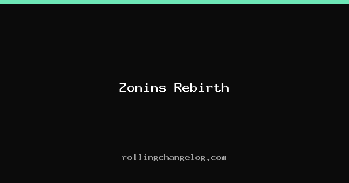 Zonins Rebirth cover