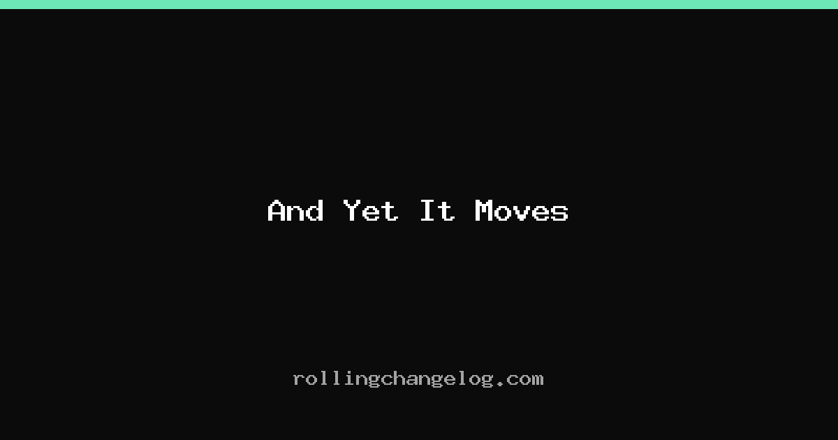 And Yet It Moves cover