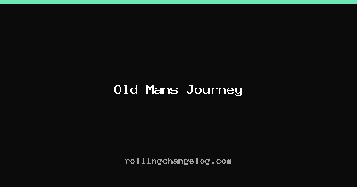 Old Mans Journey cover