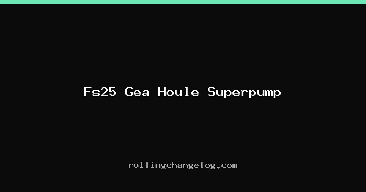 Fs25 Gea Houle Superpump cover