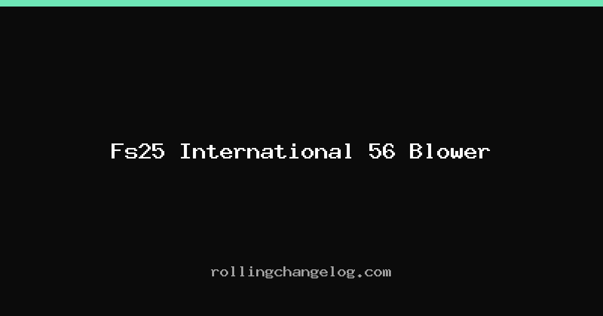 Fs25 International 56 Blower cover