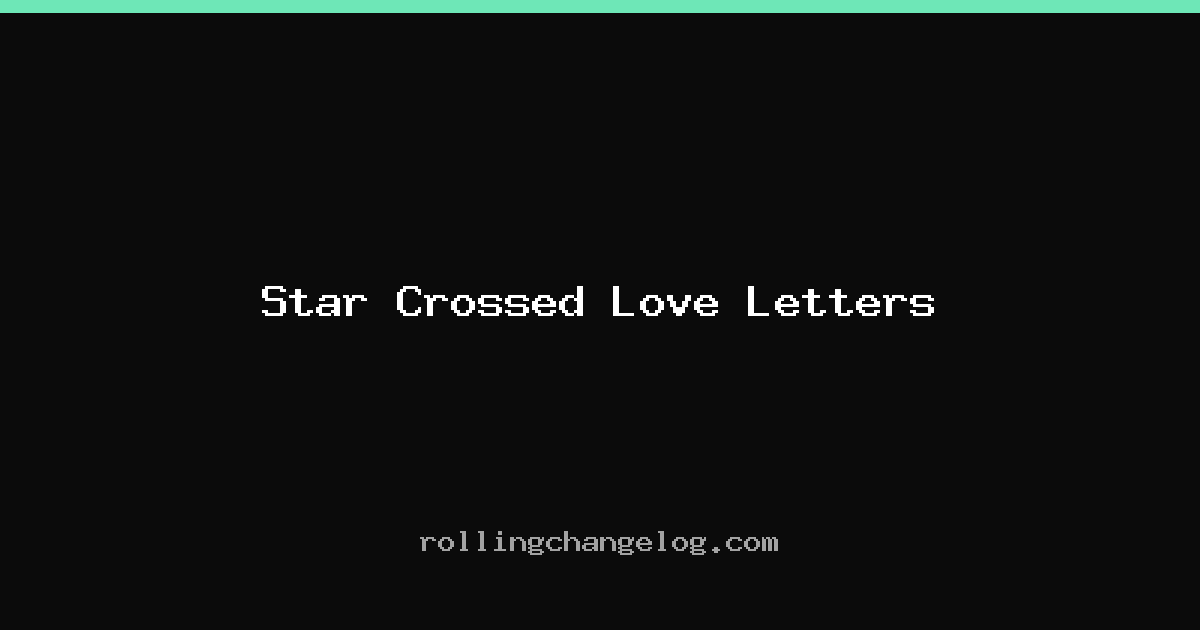 Star Crossed Love Letters cover