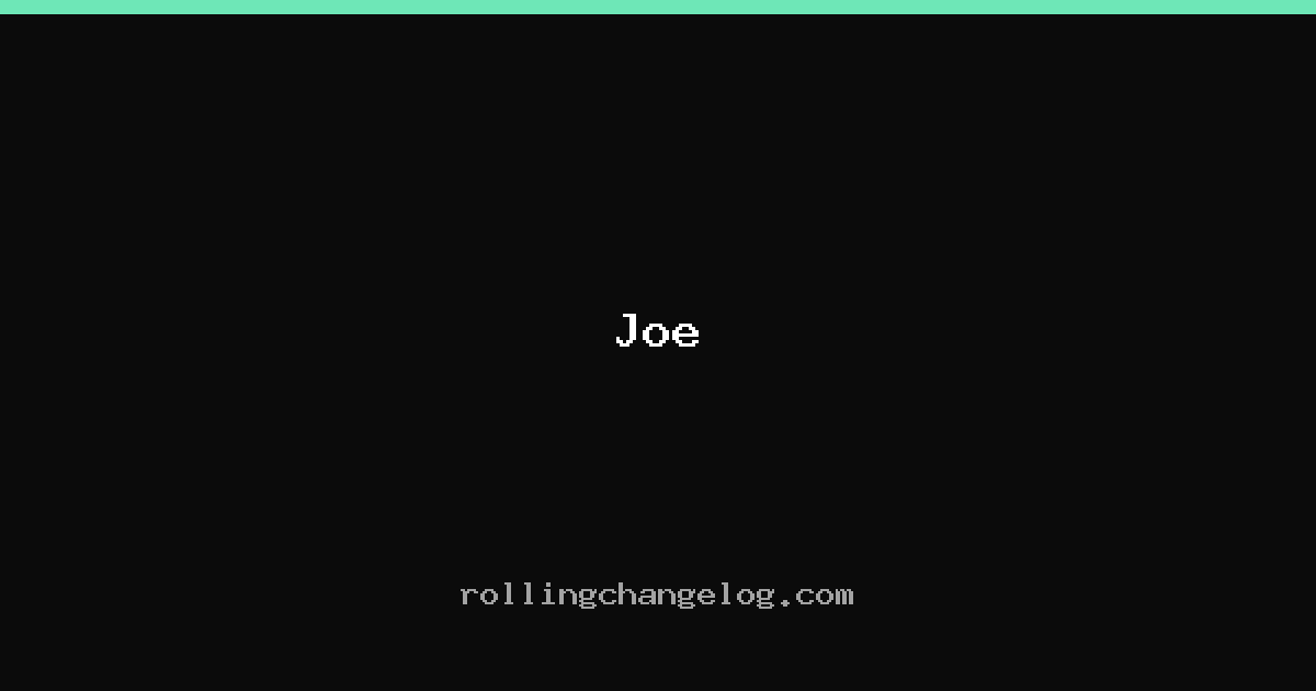 Joe cover
