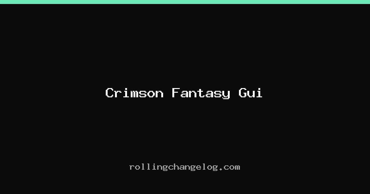 Crimson Fantasy Gui cover
