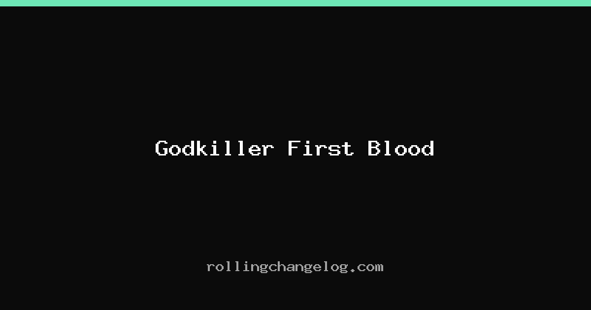 Godkiller First Blood cover