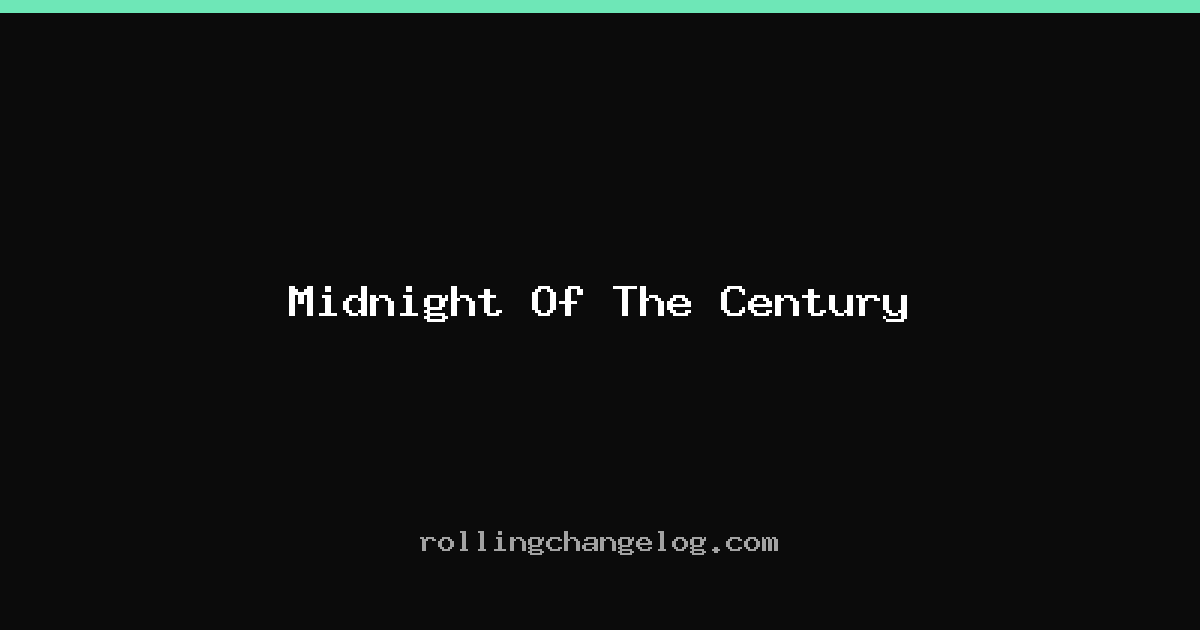 Midnight Of The Century cover
