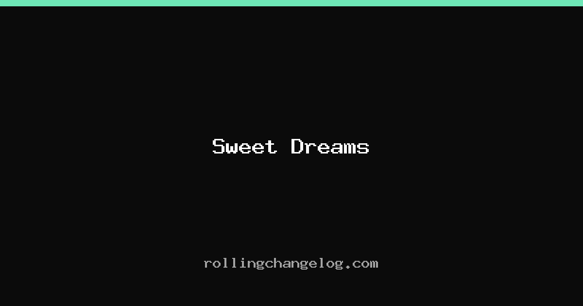 Sweet Dreams cover