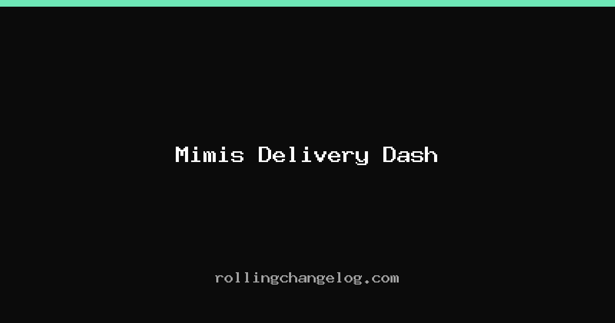 Mimis Delivery Dash cover