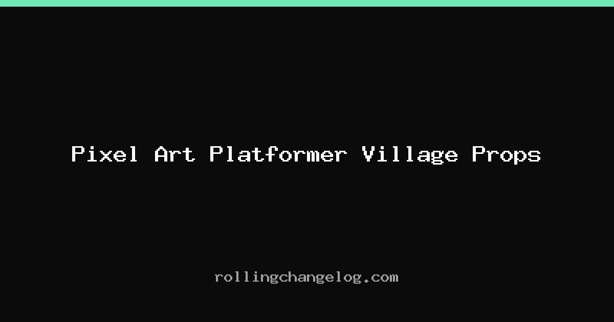 Pixel Art Platformer Village Props cover