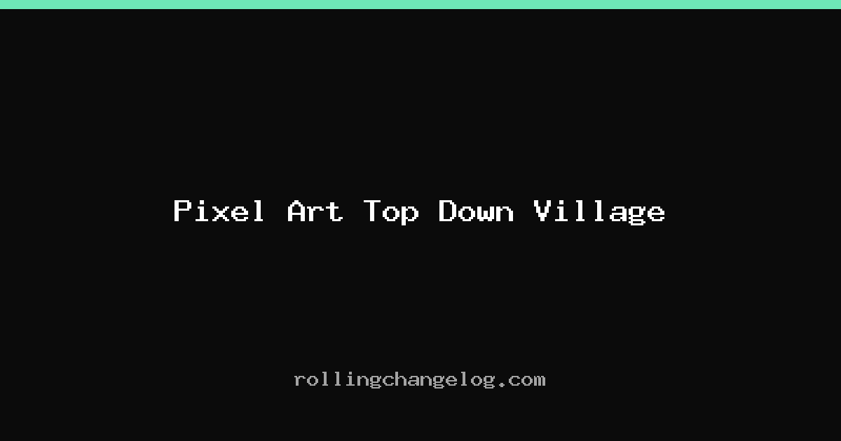 Pixel Art Top Down Village cover