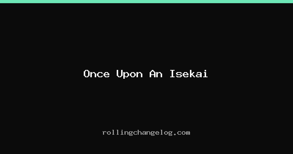 Once Upon An Isekai cover