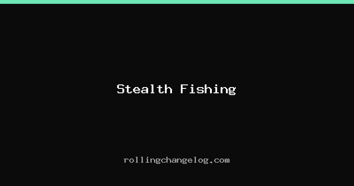 Stealth Fishing cover