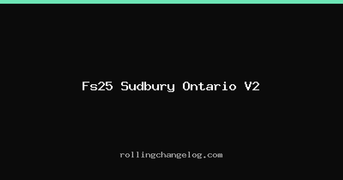 Fs25 Sudbury Ontario V2 cover