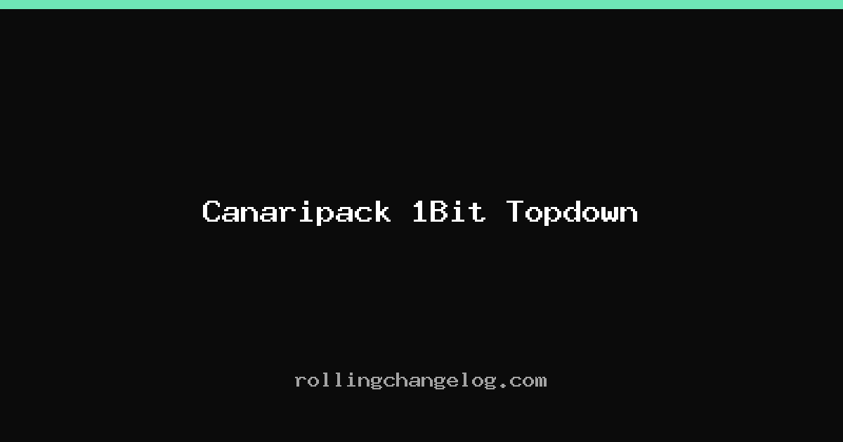 Canaripack 1Bit Topdown cover