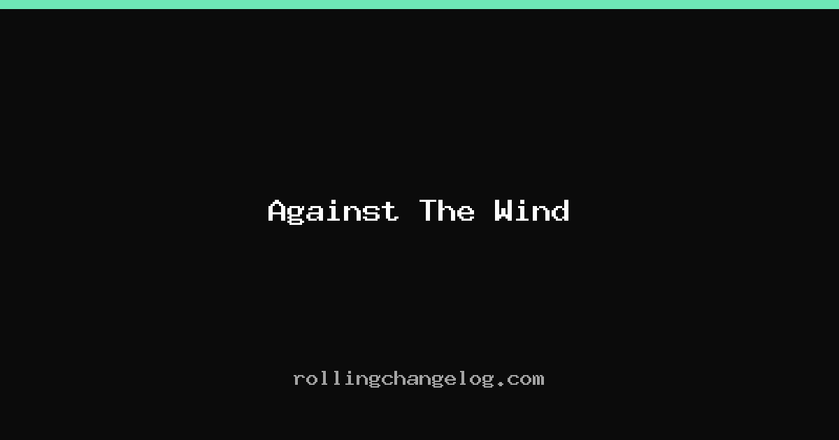 Against The Wind cover