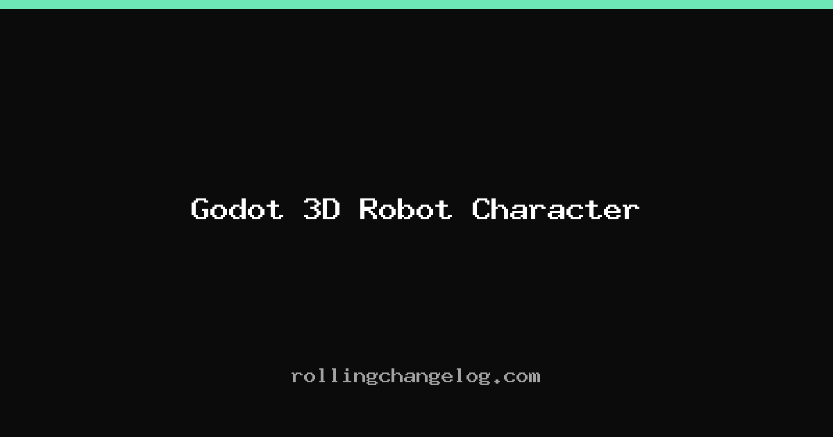 Godot 3D Robot Character cover