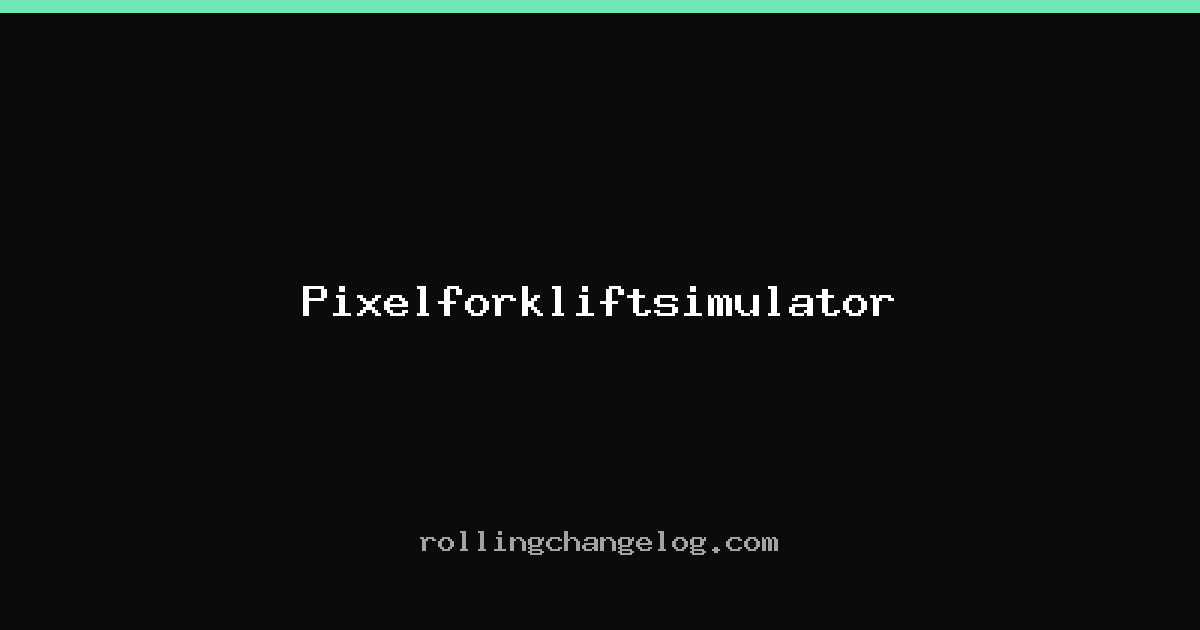 Pixelforkliftsimulator cover