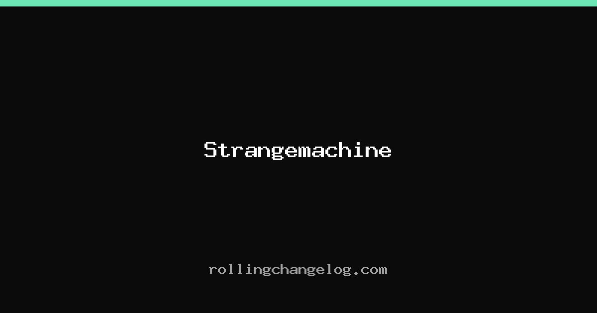 Strangemachine cover
