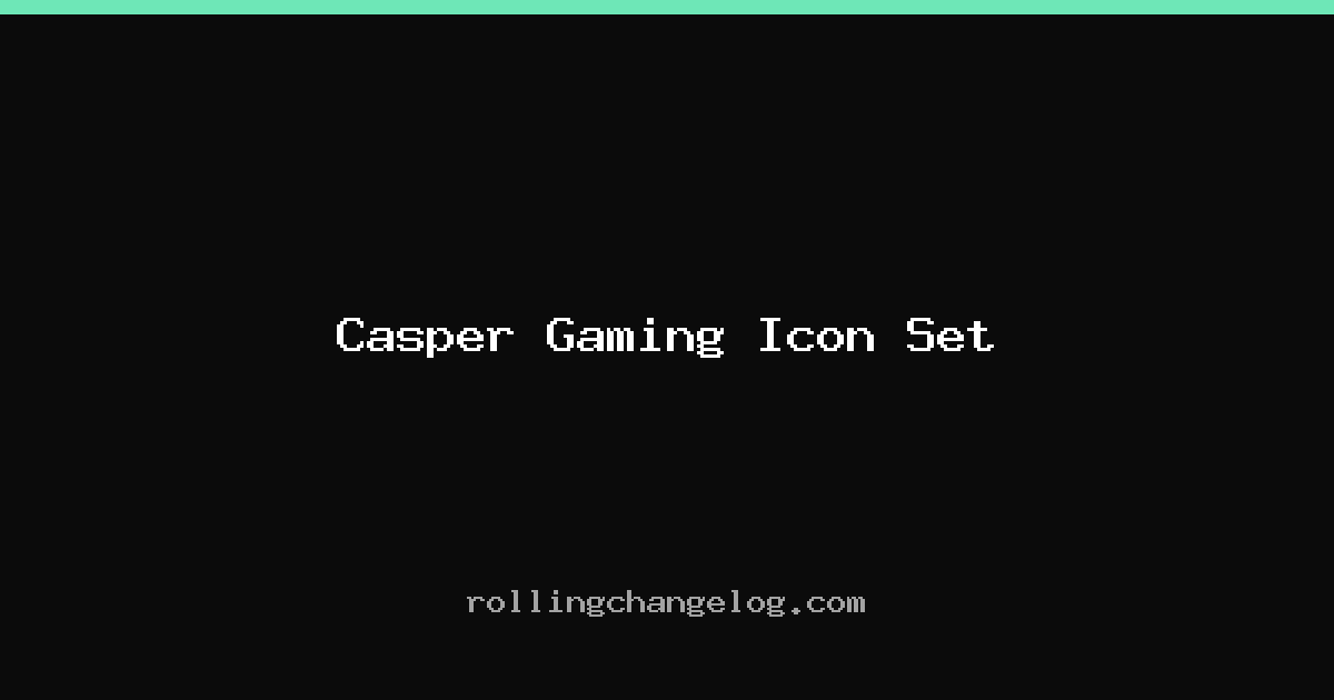 Casper Gaming Icon Set cover