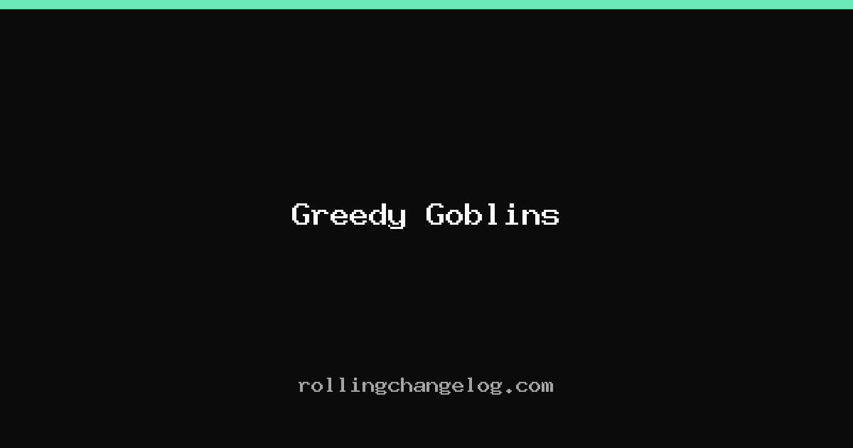 Greedy Goblins cover