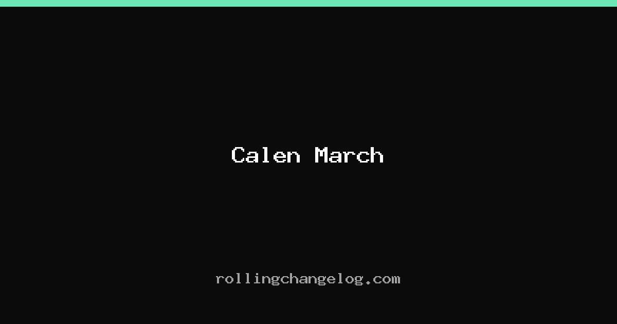 Calen March cover