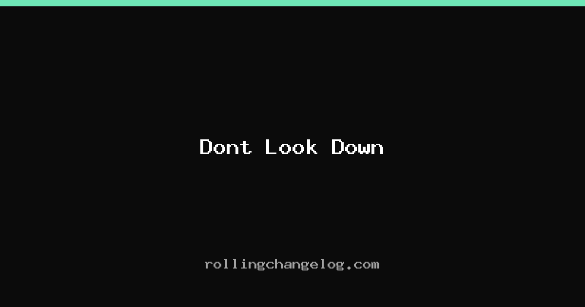 Dont Look Down cover